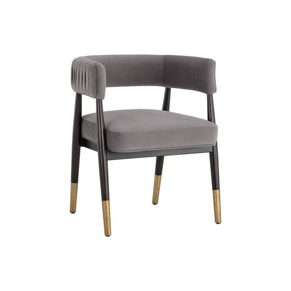 Callem Dining Armchair - Antonio Charcoal