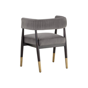 Callem Dining Armchair - Antonio Charcoal