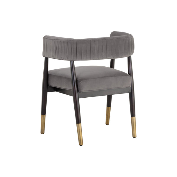 Callem Dining Armchair - Antonio Charcoal