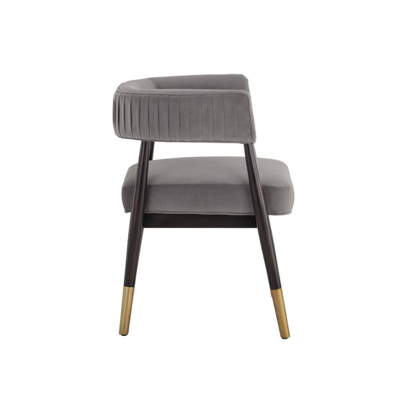 Callem Dining Armchair - Antonio Charcoal