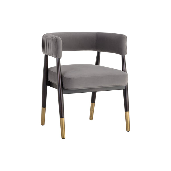 Callem Dining Armchair - Antonio Charcoal