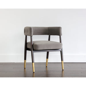 Callem Dining Armchair - Antonio Charcoal