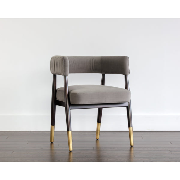 Callem Dining Armchair - Antonio Charcoal