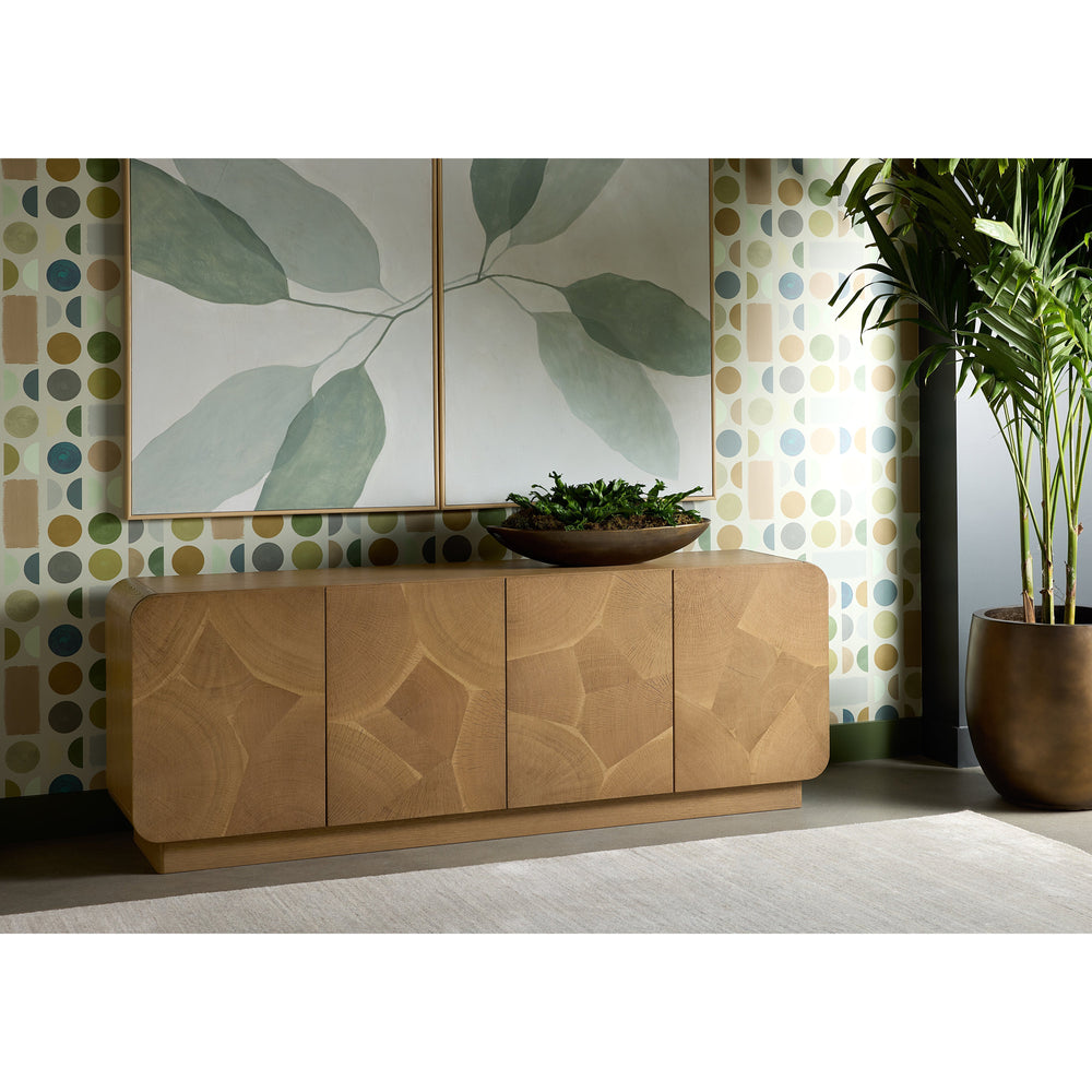 Calm Reflection (Set Of 2) - 40" X 50" - Natural Floater Frame