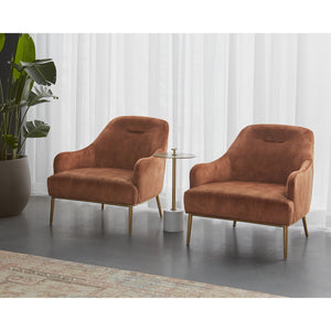 Cameron Lounge Chair - Nono Rust