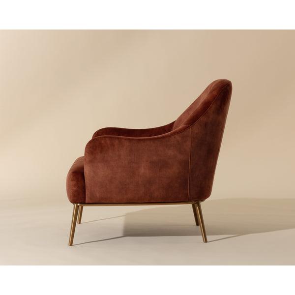 Cameron Lounge Chair - Nono Rust