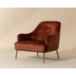 Cameron Lounge Chair - Nono Rust