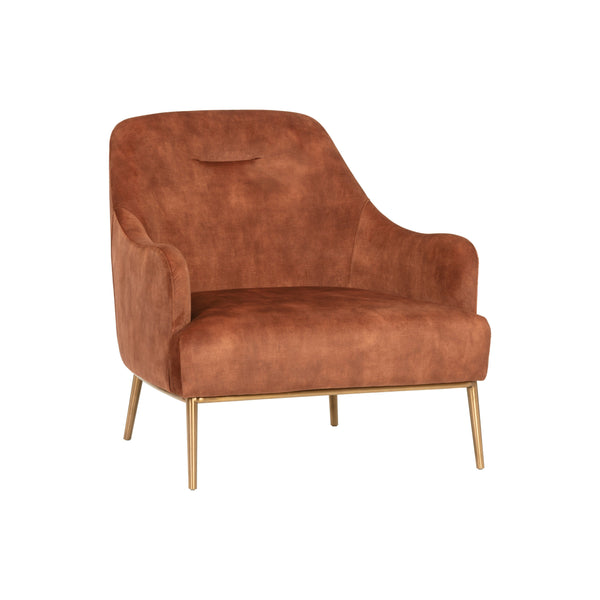 Cameron Lounge Chair - Nono Rust