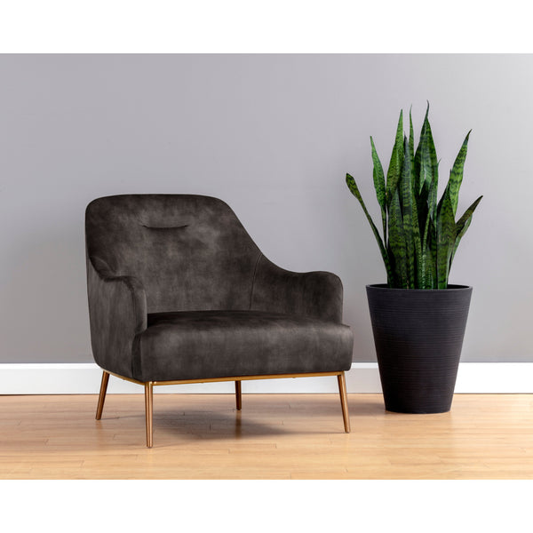 Cameron Lounge Chair - Nono Shitake