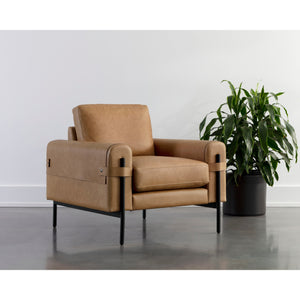 Camus Armchair - Ludlow Sesame Leather