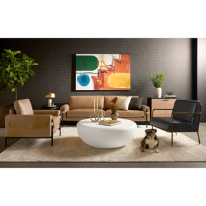 Camus Sofa - Ludlow Sesame Leather