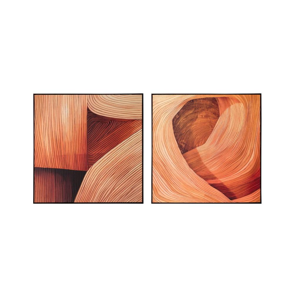 Canyon Dreams I - 48" X 48" - Black Floater Frame