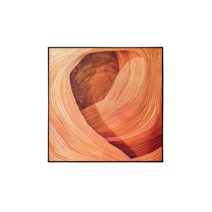 Canyon Dreams II - 48" X 48" - Black Floater Frame
