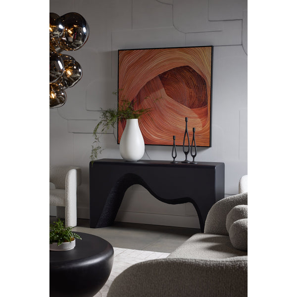 Canyon Dreams II - 48" X 48" - Black Floater Frame