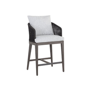Capri Counter Stool - Smoke Grey - Copacabana Marble