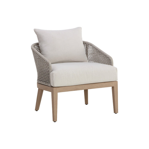 Capri Lounge Chair - Drift Brown - Palazzo Cream