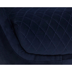 Carine Swivel Lounge Chair - Quilted Abbington Navy
