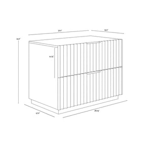 Carlin Nightstand - Taupe