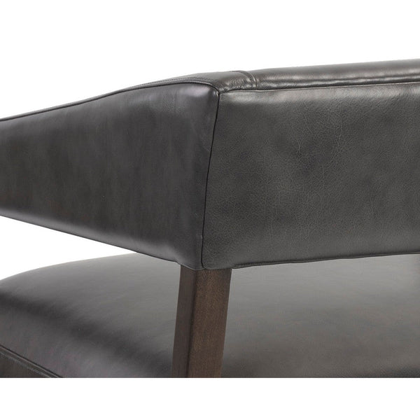 Carlyle Lounge Chair - Brentwood Charcoal Leather