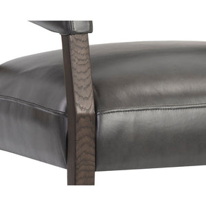 Carlyle Lounge Chair - Brentwood Charcoal Leather