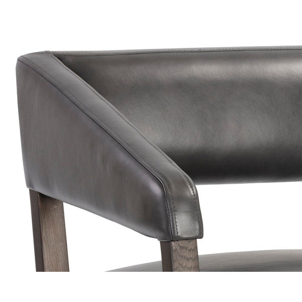 Carlyle Lounge Chair - Brentwood Charcoal Leather