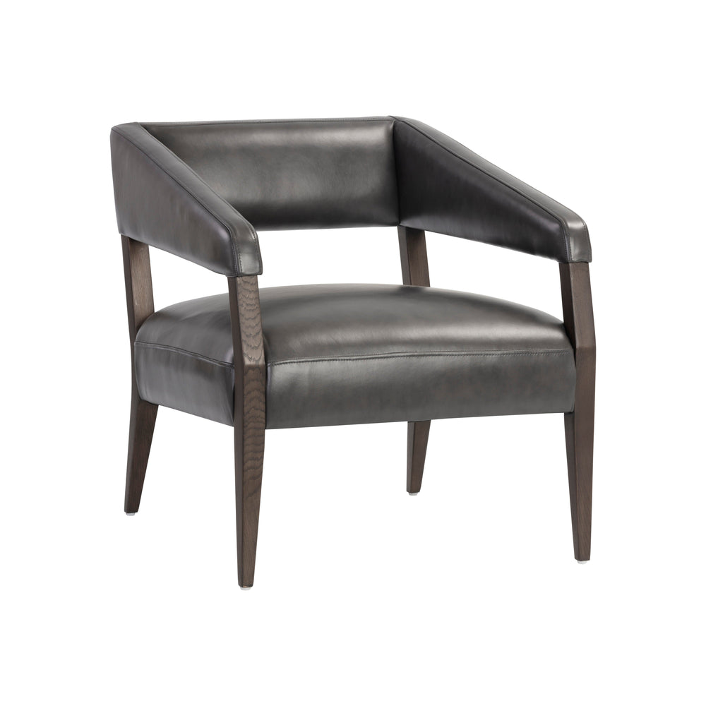 Carlyle Lounge Chair - Brentwood Charcoal Leather