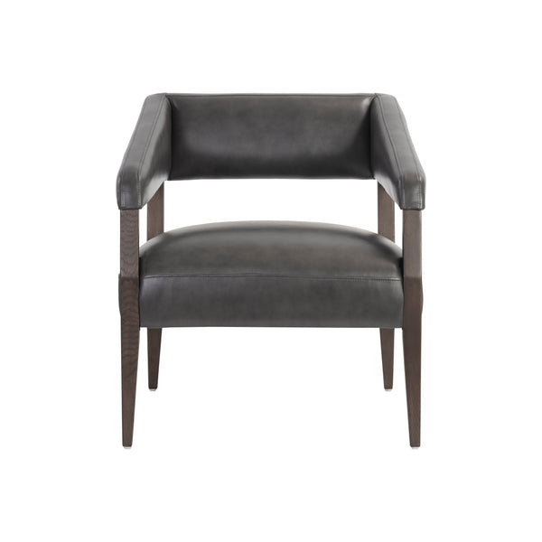 Carlyle Lounge Chair - Brentwood Charcoal Leather