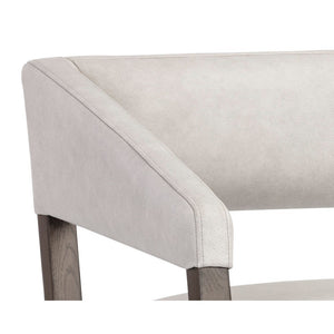 Carlyle Lounge Chair - Saloon Light Grey Leather
