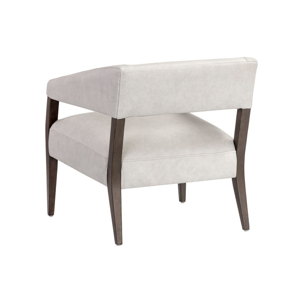 Carlyle Lounge Chair - Saloon Light Grey Leather