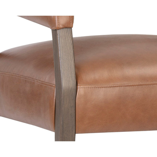 Carlyle Lounge Chair - Shalimar Tobacco Leather