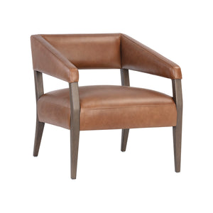 Carlyle Lounge Chair - Shalimar Tobacco Leather