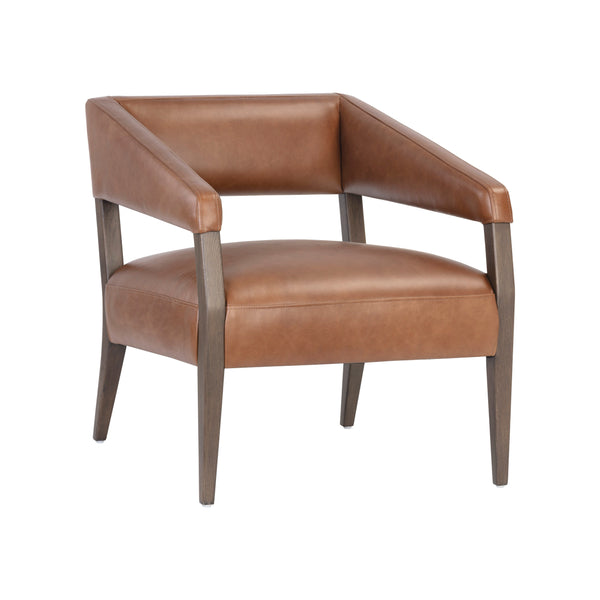 Carlyle Lounge Chair - Shalimar Tobacco Leather