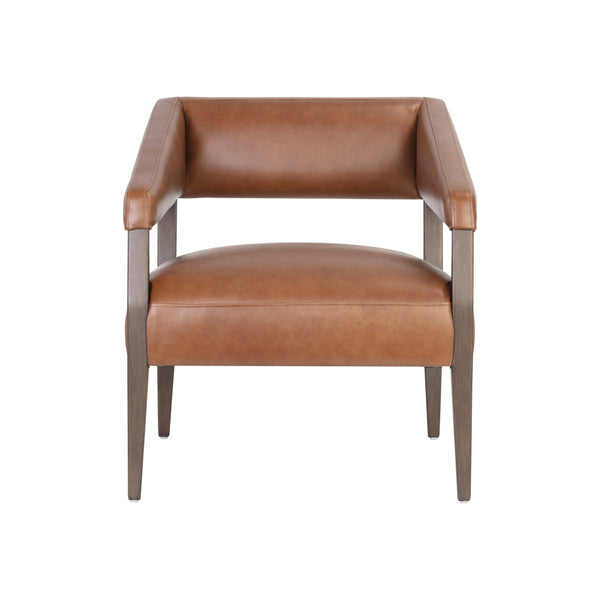 Carlyle Lounge Chair - Shalimar Tobacco Leather