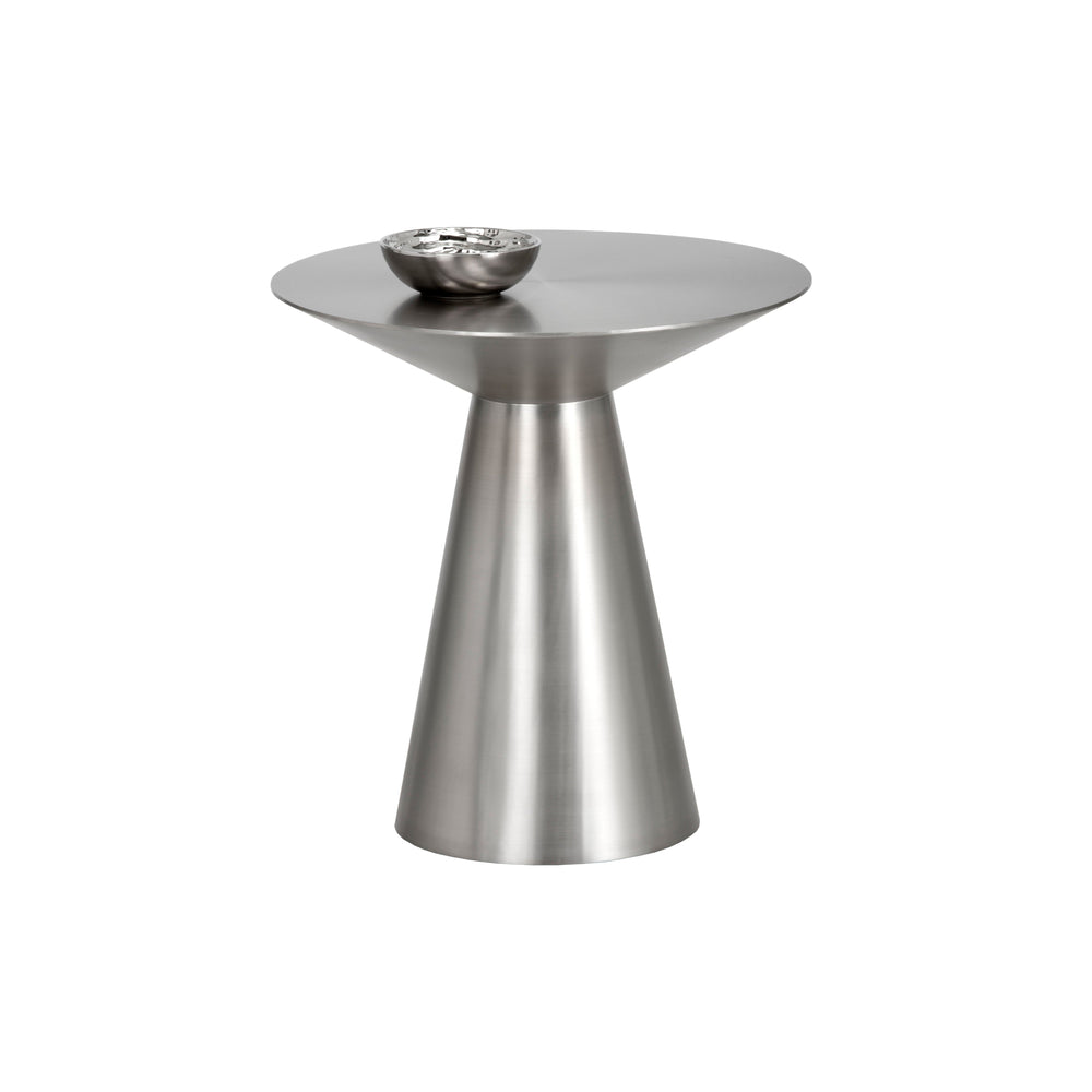 Carmel End Table - Stainless Steel