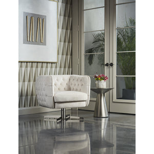 Carmel End Table - Stainless Steel