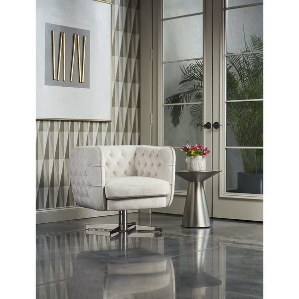 Carmel End Table - Stainless Steel