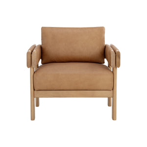 Carmichael Lounge Chair - Ludlow Sesame Leather
