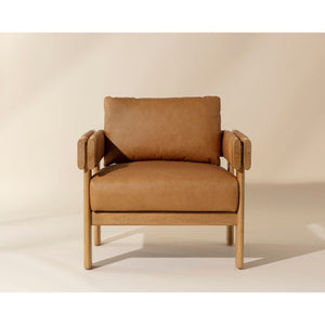Carmichael Lounge Chair - Ludlow Sesame Leather