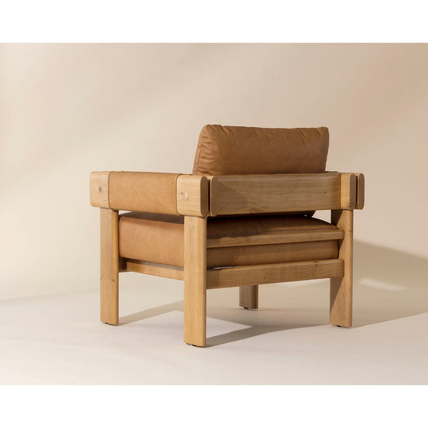 Carmichael Lounge Chair - Ludlow Sesame Leather