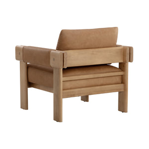 Carmichael Lounge Chair - Ludlow Sesame Leather