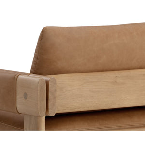 Carmichael Lounge Chair - Ludlow Sesame Leather