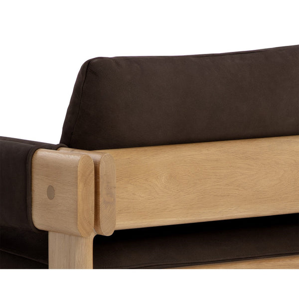 Carmichael Lounge Chair - Nubuck Cocoa Leather
