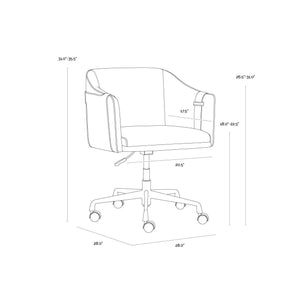 Carter Office Chair - Napa Beige / Napa Tan
