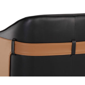 Carter Office Chair - Napa Black / Napa Cognac