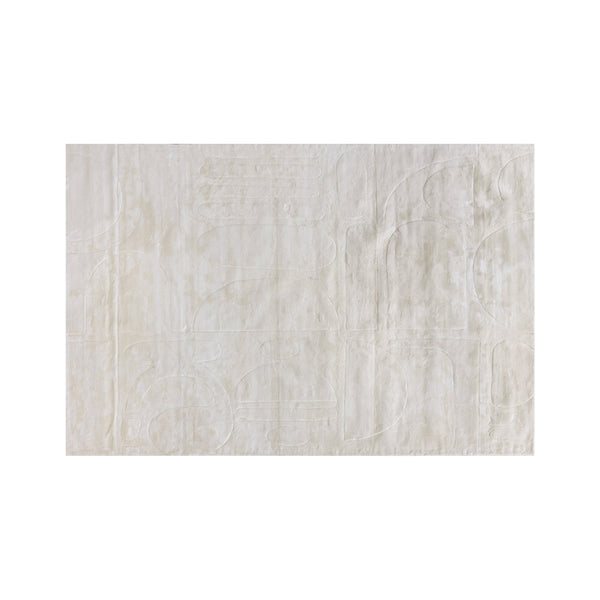 Caruso Hand Loomed Rug - Cream / Ivory - 6' X 9'