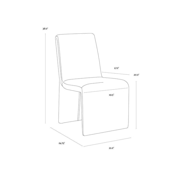 Cascata Dining Chair - Effie Linen