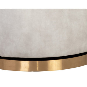 Casey Swivel Lounge Chair - Nono Cream