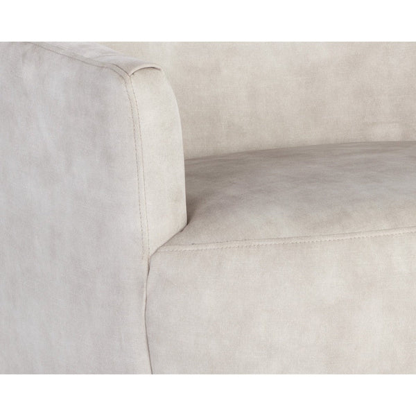 Casey Swivel Lounge Chair - Nono Cream