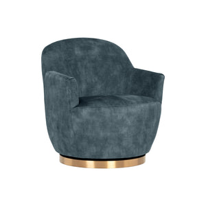 Casey Swivel Lounge Chair - Nono Petrol