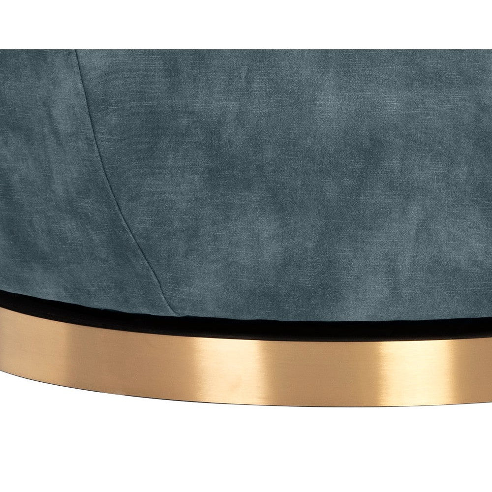 Casey Swivel Lounge Chair - Nono Petrol
